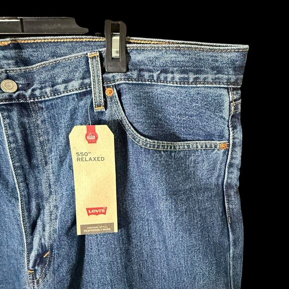 Levis 550 Relaxed 42 X 32 Jeans New with Tags (B) - Picture 2 of 13